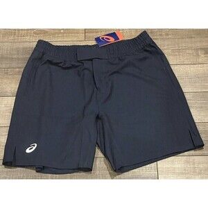 ASICS Athletic Shorts Mens Size 2XL Navy WR WAZA Shorts Woven Stretch New